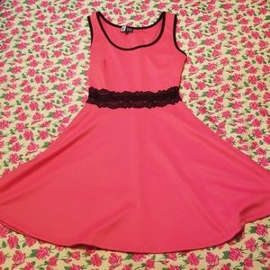 Bright skater dress